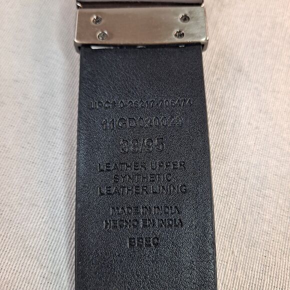 Dickies Men's Sz 38 Brown Leather/Synthetic Belt - Picture 3 of 7